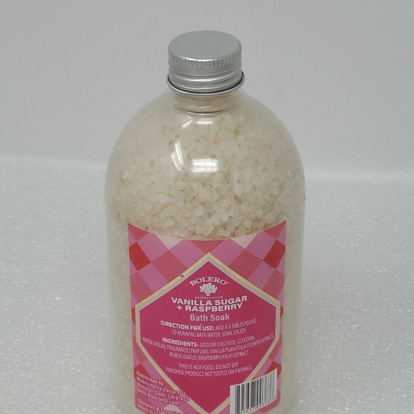 Bolero Vanilla Sugar + Raspberry Bath Soak 17.5 oz - Picture 1 of 1